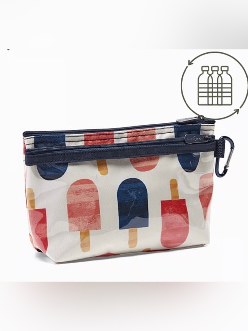 Thirty-One Popsicle Print Zipper Clip pouch